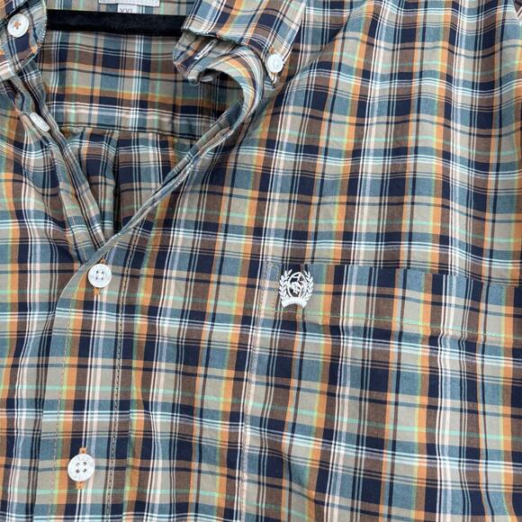 Cinch Mens Button Down Shirt Size XXL Brown Plaid Western Cowboy Contrast Cuff - Picture 8 of 14